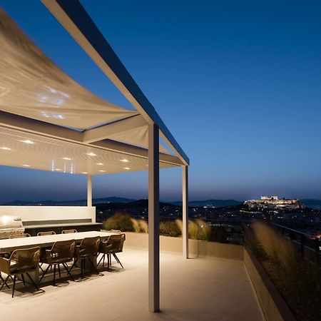 Urban Apt With Stunning Acropolis View & Roofdeck Aten Exteriör bild